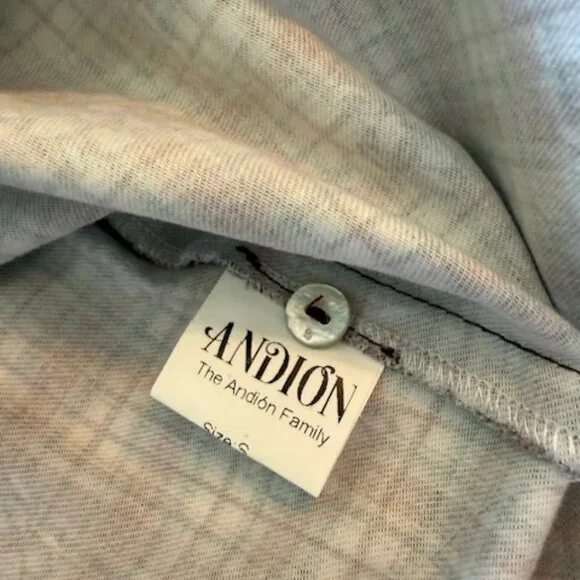 EUC Andion Amelia Blouse Ren Plaid Size S - Picture 6 of 6